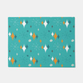 Sternexplosion Mitte Jahrhundert Modernes Muster i Fußmatte (Vorderseite)