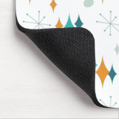 Sternexplosion Mitte Jahrhundert Modernes Muster Mousepad (Ecke)