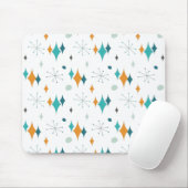 Sternexplosion Mitte Jahrhundert Modernes Muster Mousepad (Mit Mouse)
