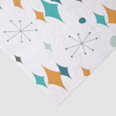 Sternexplosion Mitte Jahrhundert Modernes Muster Seidenpapier (Detail)