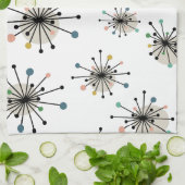 Sternexplosion Muster Atomzeitalter Mitte des Jahr Geschirrtuch (Gefaltet)