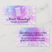 Sternexplosion Nähen Begriffe nahtlose Veränderung Visitenkarte (Vorne/Hinten)