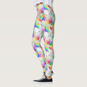 Sternexplosion Prinzessin Einhorn mit Sternen Leggings (Links)