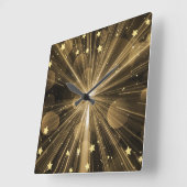 Sternexplosion Quadratische Wanduhr (Winkel)