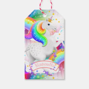 Sternexplosion Rainbow Princess Unicorn Geburtstag Geschenkanhänger