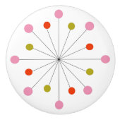 Sternexplosion Retro Keramik Tile Keramikknauf (Vorderseite)