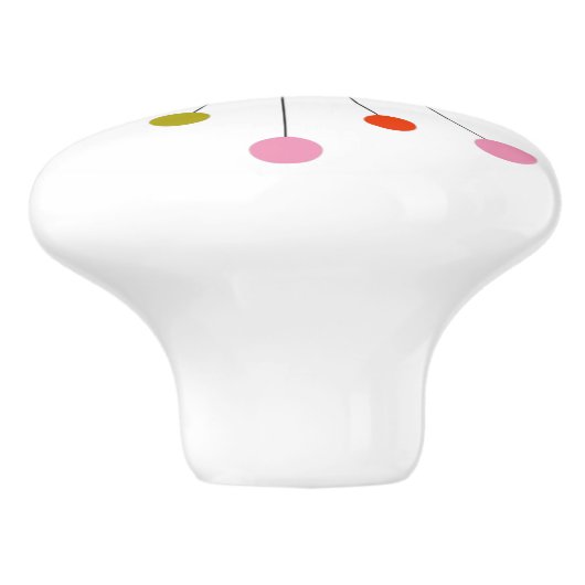 Sternexplosion Retro Keramik Tile Keramikknauf (Seitenansicht)