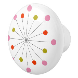 Sternexplosion Retro Keramik Tile Keramikknauf