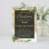 Sternexplosion Schneeflocken| Weihnachtszeit - Par Einladung (Stehend Vorderseite)