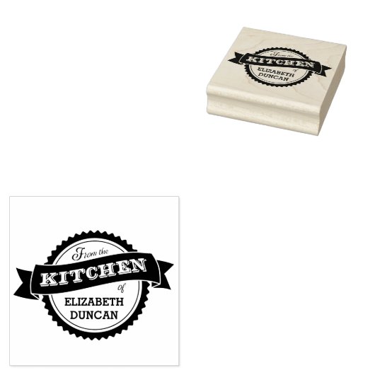 Sternexplosion Siegel Küche Name Briefmarke Gummistempel (Stempel)