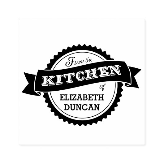 Sternexplosion Siegel Küche Name Briefmarke Gummistempel (Prägung)