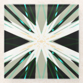 Sternexplosion Snowflake Glasuntersetzer (Vorderseite)