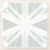 Sternexplosion Snowflake Glasuntersetzer (Rückseite)