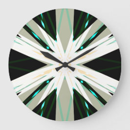 Sternexplosion Snowflake Große Wanduhr