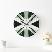 Sternexplosion Snowflake Große Wanduhr (Zuhause)