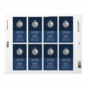 Sternexplosion Streifen Ornament Backetiketten, bl (Vorne)