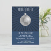 Sternexplosion Streifen Ornament Feiertag Party Du Einladung (Stehend Vorderseite)