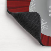 Sternexplosion Streifen Ziermousepad, dunkelrot Mousepad (Ecke)