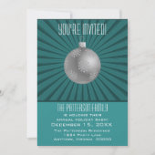 Sternexplosion Stripes Ornament Festlichkeit, Aqua Einladung (Vorderseite)