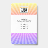 Sternexplosion Sunshine Conference Event Abzeichen Ausweis (Back)