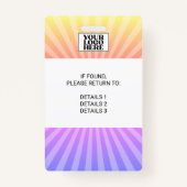 Sternexplosion Sunshine Conference Event Abzeichen Ausweis (Rückseite)