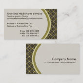 Sternexplosion und Linien Mittelalter Muster Erde Visitenkarte (Vorne/Hinten)