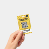 Sternexplosion Yellow Conference Event Abzeichen Ausweis (Handheld)