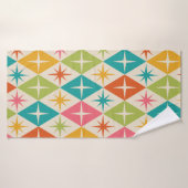 Sternexplosionen aus dem Mittelalter auf farbenfro Badehandtuch (Badehandtuch)