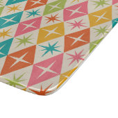 Sternexplosionen aus dem Mittelalter auf farbenfro Schneidebrett (Ecke)