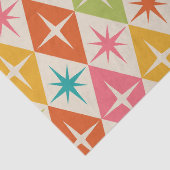 Sternexplosionen aus dem Mittelalter auf farbenfro Seidenpapier (Detail)