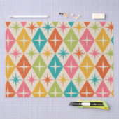 Sternexplosionen aus dem Mittelalter auf farbenfro Seidenpapier (Handwerk)