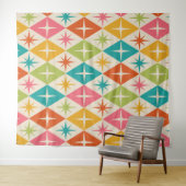 Sternexplosionen aus dem Mittelalter auf farbenfro Wandteppich (Beispiel (Horizontal))