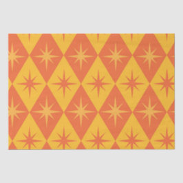 Sternexplosionen aus dem Mittelalter auf orangefar Seidenpapier