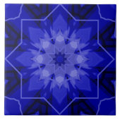 Sternexplosionen aus der Gates Blue Keramik Tile Fliese (Vorderseite)