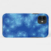 Sternexplosionen aus Eiskristall, blauer Hintergru Case-Mate iPhone Hülle (Rückseite (Horizontal))