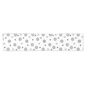 Sternexplosionen des Atomalters Schwarz-weiß 1 Kurzer Tischläufer (Horizontal)