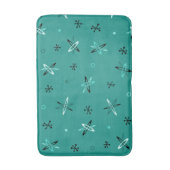 Sternexplosionen des Atomzeitalters Aquamarin Badematte (Vorderseite Vertikal)