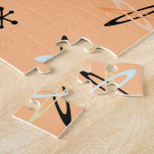 Sternexplosionen des Atomzeitalters Orange Puzzle (Seite)