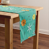 Sternexplosionen des Atomzeitalters Türkis Kurzer Tischläufer (Beispiel)