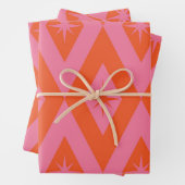 Sternexplosionen des Mittelalters auf rosafarbenen Geschenkpapier Set (Beispiel)