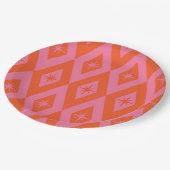 Sternexplosionen des Mittelalters auf rosafarbenen Pappteller (Schrägansicht)