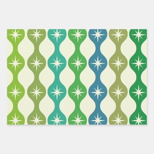 Sternexplosionen des Mittelalters über das Muster Geschenkpapier Set (Vorderseite 3)