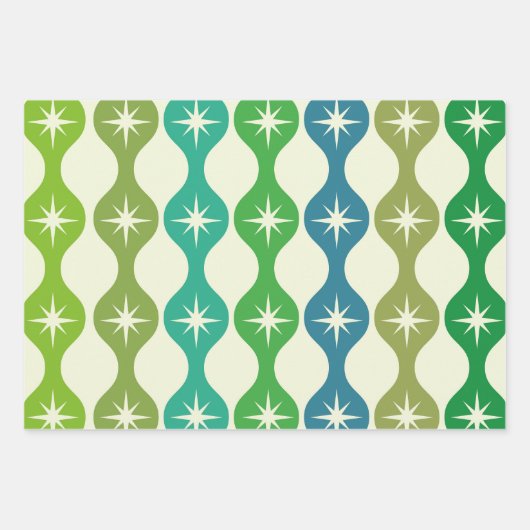 Sternexplosionen des Mittelalters über das Muster  Geschenkpapier Set (Vorderseite 2)