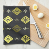 Sternexplosionen des Mitteljahrs Diamonds Black Ye Geschirrtuch (Viertel Falte)