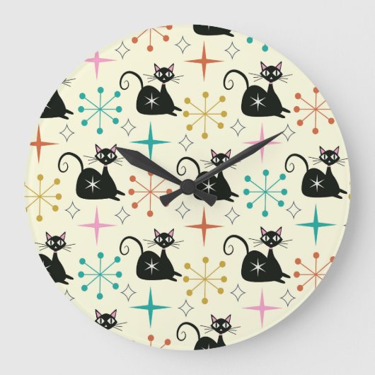 Sternexplosionen des Mitteljahrs mit der schwarzen Große Wanduhr (Vorderseite)