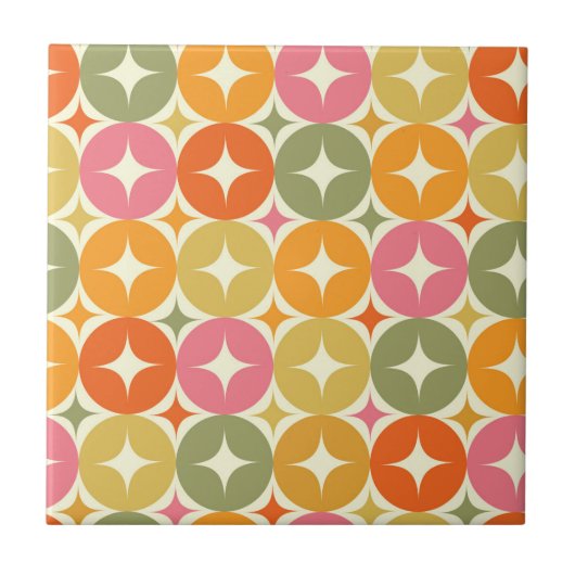 Sternexplosionen des Mitteljahrs über das Muster d Fliese (Vorderseite)