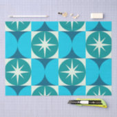 Sternexplosionen des mittleren Jahrhunderts auf bl Seidenpapier (Handwerk)