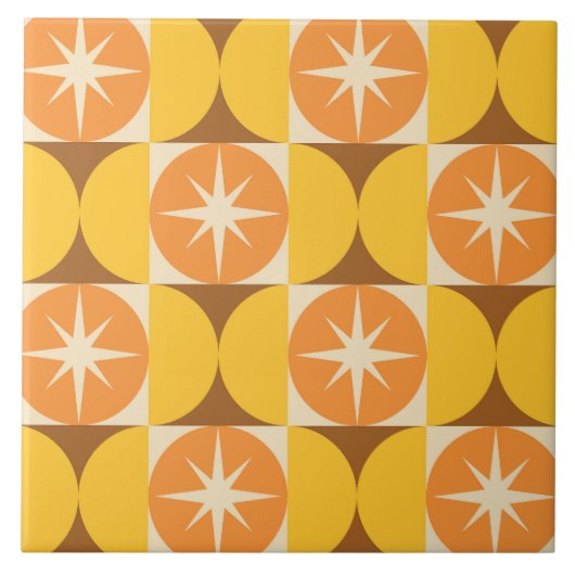 Sternexplosionen des mittleren Jahrhunderts auf or Fliese (Vorderseite)