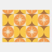 Sternexplosionen des mittleren Jahrhunderts auf or Geschenkpapier Set (Vorderseite 3)