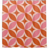 Sternexplosionen des mittleren Jahrhunderts auf ro Duschvorhang (Vorderseite)